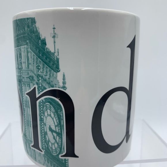 Starbucks London City Mug Collector Series 1999 Big Ben Green Graphic 20… - Picture 4 of 6